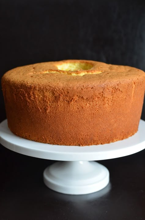 Chiffon Cake Flavors, Vanilla Chiffon Cake Recipe, Orange Sponge Cake Recipe, Orange Chiffon Cake Recipe, Enchilada Verde, Orange Cake Easy, Orange Sponge Cake, Fruit Cake Recipe Easy, Chiffon Cake Recipe