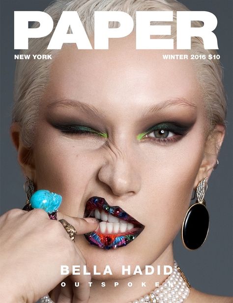 Bella Hadid lands the Winter 2016 cover of Paper Magazine. Photographed by Nicolas Moore Paper Magazine Cover, Best Fashion Magazines, Swag Fashion, Paper Magazine, Fashion Magazine Cover, Platinum Hair, Fashion Cover, Vogue Covers, Platinum Blonde Hair