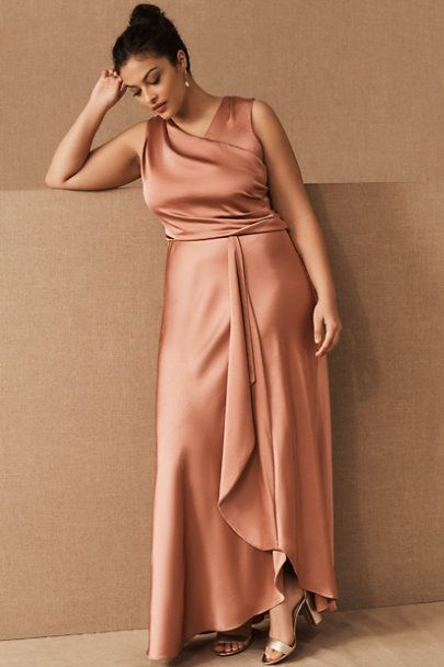 Espen Satin Maxi Dress - BHLDN Dress For Big Size Woman, Bridesmaid Dresses Styles, Sedona Sunset, Flattering Maxi Dress, Plus Size Bridesmaid Dresses, Lavender Bridesmaid, Plus Size Bridesmaid, Bridesmaid Dress Styles, Plus Size Party Dresses