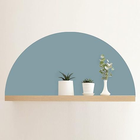 Amazon.com: JevulSoyln Half Circle Boho Headboard Decal - Semicircle Wall Decor Sticker, Decals for Bedroom Living Room Bed, Arch Mural Stickers Hotel Corridor Decoration, 33.07”x16.54”(Light Blue) : Tools & Home Improvement Arch Mural, Arch Aesthetic, Bed Arch, Arch Decal, Corridor Decoration, Mural Stickers, Pale Blue Walls, Headboard Decal, Boho Headboard