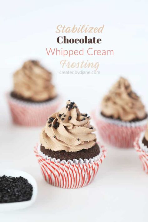 Whipped Cream Frosting Easy, Sturdy Whipped Cream Frosting, Chocolate Whipped Cream Frosting, Whipped Cream Frosting Recipe, Stabilized Whipped Cream Frosting, Perfect Whipped Cream, Whipped Cream Icing, Homemade Whipped Cream Recipe, Recipes With Whipping Cream