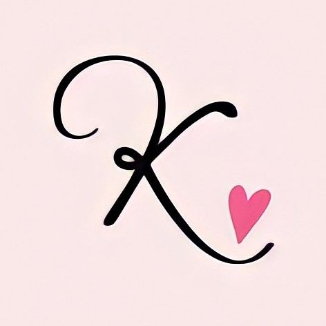 Cute K Tattoos, Letter K Tattoo Ideas, K Initial Tattoo, Aaa Tattoo, Tiny Tats, K Tattoo, Cute Tattoos For Women, Tattoo Lettering, Piercing Tattoo