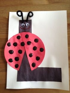 letter l preschool craft | is for Ladybug Craft - Spring Craft - Letter Craft.  But make with lowercase l L Is For Ladybug, L Craft, Letter L Crafts, Ladybug Craft, Preschool Letter Crafts, Abc Crafts, Craft Preschool, Alphabet Letter Crafts, Abc Art