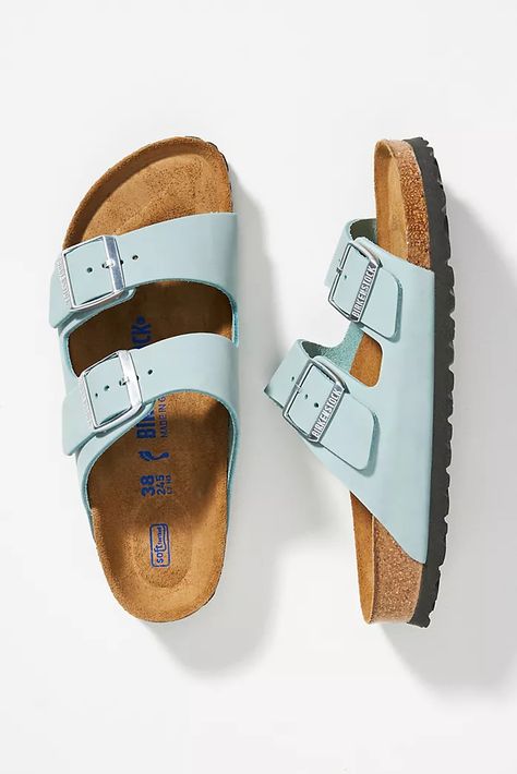 birkenstock Fun Shoes For Women, Colorful Birkenstocks, Cute Birkenstocks, Trendy Birkenstocks, Berkin Stocks, Blue Birkenstocks, Beachy Shoes, Preppy Shoes, Shoe Wishlist