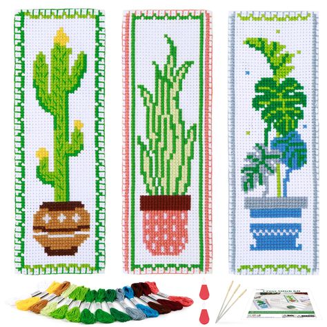 Embroidery Bookmark, Cross Stitch Bookmark, Stitch Bookmark, Diy Kits For Adults, Cross Stitch Needles, Cross Stitch Bookmarks, Beaded Cross Stitch, Diy Stamp, Craft Lovers