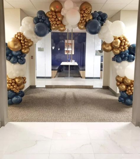 Square Balloon Arch, Balloon Arch Ideas, Blue Balloon Arch, Balloon Inspiration, Impact Event, Garland Ideas, Arch Ideas, Blue Balloon, Balloon Arches