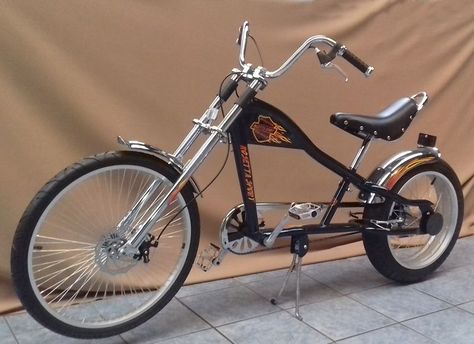 Rosetta Sport LA fahrrad Lowrider SCHWARZ MO chopper bike Harley rad cruiser | eBay Bike Engine Kit, Bike Harley, Moto Chopper, Bike Chopper, Cafe Racer Parts, Lowrider Bicycle, Modern Bicycle, Beach Cruisers, Lowrider Bike