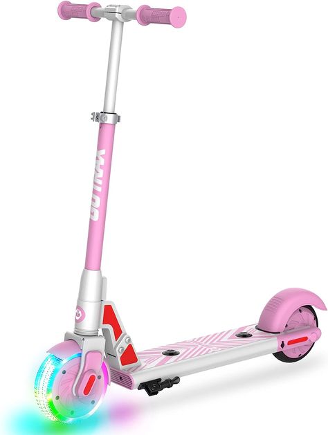 Gotrax GKS Lumios/Plus Kids Electric Scooter, Max 7.5mph Power by 150W Motor and 60 min Ride Time, 6" LED Flash Wheel or Deck Lights, Approved UL Certificate for Kids Ages 6-12 Pink Electric Scooter, Disney Princess Toys, Electric Scooter For Kids, Paw Patrol Toys, Best Scooter, Princess Toys, Deck Lights, Scooter Girl, Kick Scooter