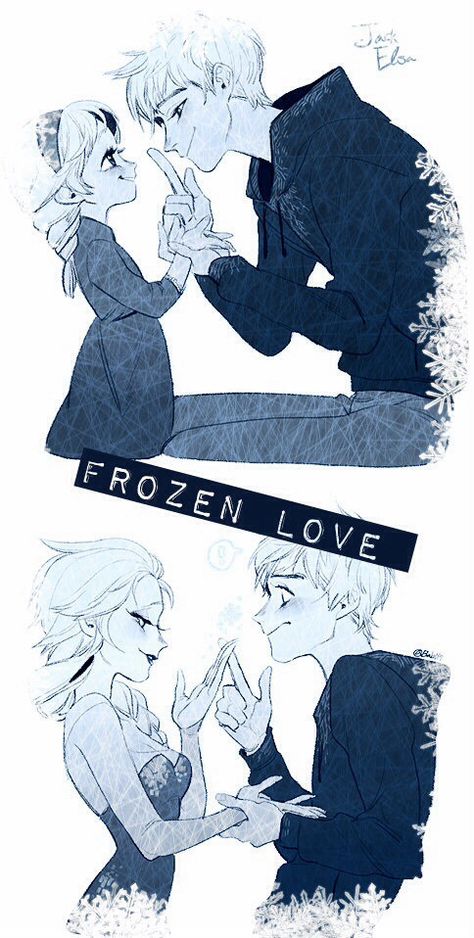 Frozen Love Jack Frost and Elsa Jack Frost X Elsa Fan Art, Jack And Elsa Fan Art, Elsa And Jack Frost Fan Art, Jack Frost And Elsa Fan Art, Frozen Elsa And Jack Frost, Elsa X Jack Frost, Elsa Fan Art, Jack Frost Drawing, Frost Drawing