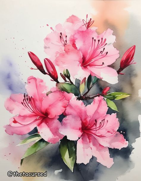 Watercolor Dreams Series, by ThetaCursed, License: CC BY-NC 4.0 Whimsical Art Paintings, Watercolor Paintings Nature, Watercolor Flowers Tutorial, Diy Watercolor Painting, Flower Sketches, Watercolor Flower Art, 수채화 그림, Watercolor Landscape Paintings, Watercolor Art Lessons