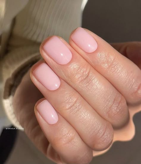 Baby Pink Gel Nails Short, Soft Pink Nails, Pink Autumn, Pink Gel Nails, May Nails, Pink Manicure, Subtle Nails, Blush Nails, Comfortable Life