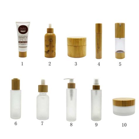 Skincare Container Design, Bamboo Packaging, Organic Skin Care Packaging, Bamboo Cosmetic Packaging, Bamboo Containers, Bamboo Candle, Jar Packaging, Skin Care Packaging, Cosmetic Packaging Design