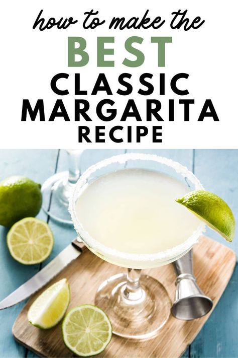 Struggling to find the best classic margarita recipe with a smooth, easy taste? Learn how to make the perfect lime margarita with 100% agave tequila, Cointreau, and fresh ingredients. Save this pin for simple and classic tequila cocktails you'll love. Best Classic Margarita Recipe, Real Margarita Recipe, Fresh Lime Margarita Recipe, Classic Lime Margarita Recipe, Patron Margarita Recipe, Agave Margarita Recipe, Original Margarita Recipe, Margaritas Recipes, Perfect Margarita Recipe