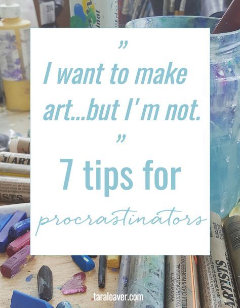 Sometimes you really want to be making your art... except you aren't. Here are 7 tips for procrastinators to help you get back on track doing what you love. New Art Techniques, Art Biz, Art Advice, Get Back On Track, Creative Block, Modern Art Paintings, Art Instructions, Artist Life, Painting Lessons