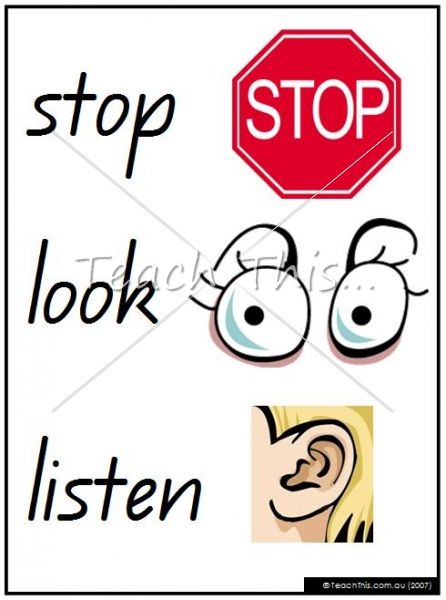 listen | Stop, Look and Listen - Portrait - Printable Behaviour Management ... Boardmaker Visuals, Behaviour Management Ideas, Curriculum For Toddlers, Art Quotes Artists, Responsive Classroom, Topic Ideas, Behaviour Management, Safety Signs, Social Thinking