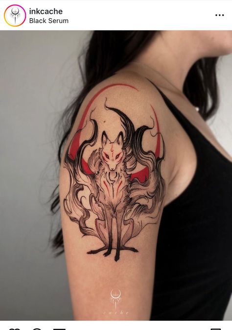 Tato Naruto, Tatuaje Studio Ghibli, Tato Maori, Muster Tattoos, Tatuaje A Color, Fox Tattoo, Tattoo Style Drawings, Aesthetic Tattoo, Elegant Tattoos