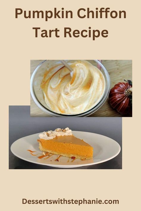 Pumpkin Chiffon Tart Pumpkin Chiffon, Holiday Pies Recipes, Fruit Pie Recipe, Thanksgiving Pie Recipes, Pumpkin Tarts, Tart Dough, Parfait Desserts, Chocolate Pie Recipes, Leftover Pumpkin