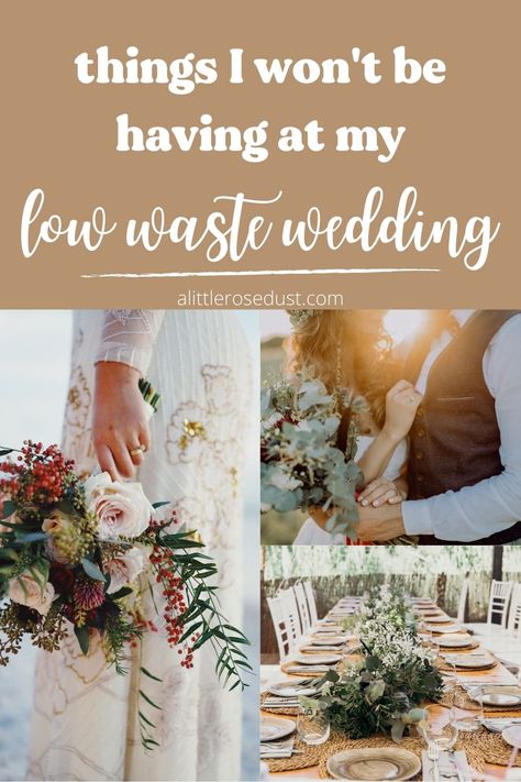 Weddings are wasteful. There are too many things bought and thrown out after only one day. Most of those things being plastic and ending up in a landfill. Here are a few traditional things I won't be having at my low waste wedding. Environment Friendly Wedding, Sustainable Wedding Favours, No Waste Wedding Ideas, Small Nature Wedding Ideas, Low Waste Wedding Decor, Low Waste Wedding Ideas, Zero Waste Wedding Ideas, Low Maintenance Wedding, No Waste Wedding