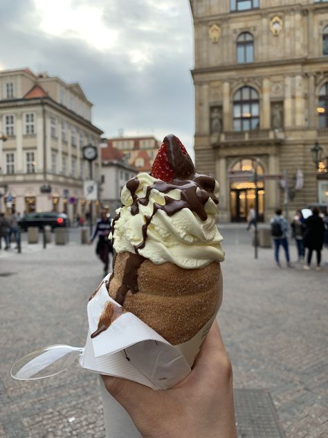 Prague | Czech Republic |Trdelnik 2019 Trdelnik Prague, Czech Republic Food, Food Stall, Christmas Dishes, Prague Czech Republic, Prague Czech, New Stuff, Slovenia, Prague