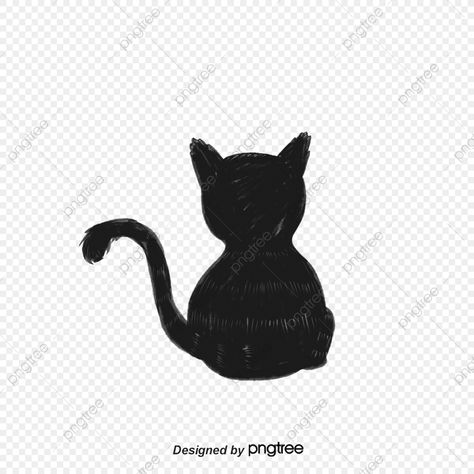 Animal Silhouette, Black Kitten, Watercolor Art, Kittens, Animals, Quick Saves, Black, Art, Watercolour Art