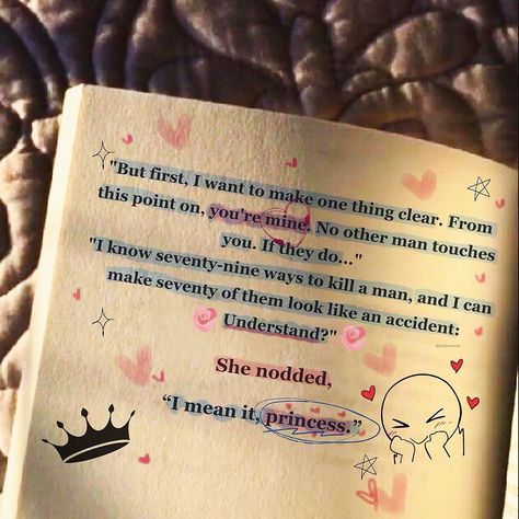 ˚˖𓍢ִ໋🌷͙֒✧˚.🎀༘⋆♡₊˚ 🦢・₊✧👑👸🏼✨ Mr. Larsen💝 #bookannotations #twistedgames #twistedseries #anahuang #rhyslarsen #bridgetvonascheberg #rhysbridget #romancebooks #bookstagrams #booksquotes #princess #bodyguardromance #morallygrey Romantic Book Pages, Page Quotes, Quotes Romantic, Twisted Series, Books Quotes, Book Recs, Romantic Books, Youre Mine, Romantic Love Quotes