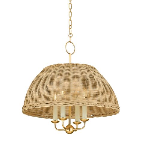 $650.00 Dome Chandelier, Rattan Chandelier, Harbor Springs, Rattan Shades, Rattan Pendant Light, High Point Market, Mini Chandelier, Chandelier Design, Linear Chandelier