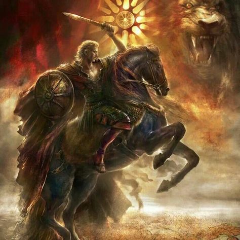 Aleksandar Makedonski Alexander The Great Statue, Alexander The Great Quotes, Ancient Macedonia, Greek Warrior, Ancient Warfare, The Great, Great Paintings, Alexander The Great, Great Tattoos