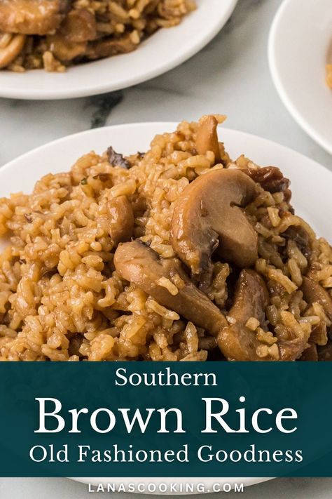 Called brown rice only because of the color of the finished dish, Southern Brown Rice is an easy side that goes well with a variety of entrees. It often shows up at potlucks and covered dish suppers throughout the South. What To Make With Brown Rice, How To Make Brown Rice, Brown Rice Recipes Seasoned, Easy Brown Rice Recipes, Flavorful Brown Rice, Healthy Brown Rice Recipes, Brown Rice Side Dish Recipes, Brown Rice Recipes Easy, Brown Rice Side Dish