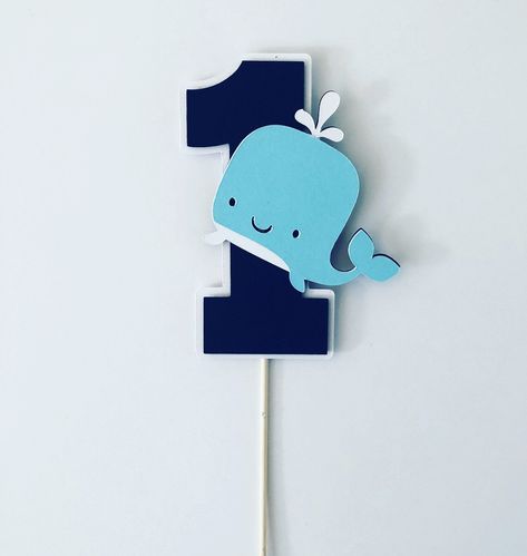 Whale Cake Topper, Whale Birthday Cake, Whale Cake, Whale Birthday Parties, Whale Cakes, Whale Party, Boys 1st Birthday Cake, Whale Birthday, Baby First Birthday Cake