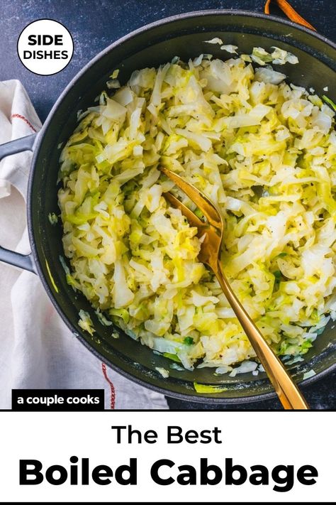 Boiled Cabbage Recipe, Boil Cabbage Recipe, Cabbage And Smoked Sausage, Best Cabbage Recipe, Cook Cabbage, Fried Cabbage With Sausage, Boiled Cabbage, Creamy Shrimp Pasta, A Couple Cooks