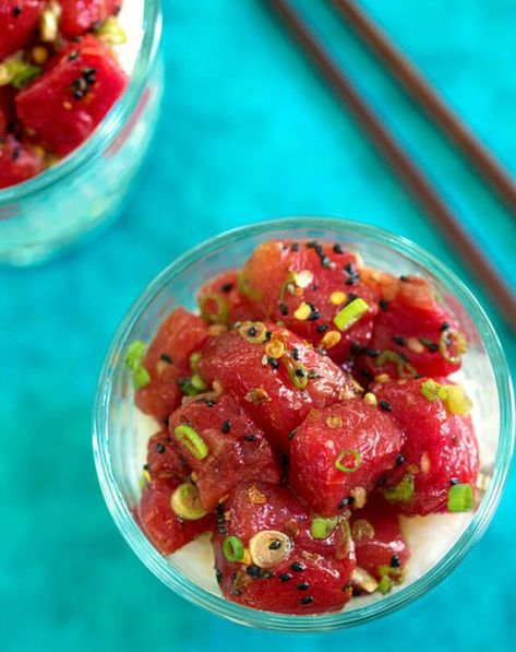 Vegan Tuna, Ahi Poke, Vegan Fish, Vegan Sushi, Vegan Asian, Vegan Alternatives, Vegan Lunch, Vegan Life, Vegan Eating