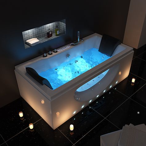 Jaccuzi Bathroom Master Bath, Double Bathtub, Jacuzzi Bathroom, Corner Bath Shower, Spa Jacuzzi, Jacuzzi Bathtub, Jacuzzi Bath, Modern Spa, Corner Bath