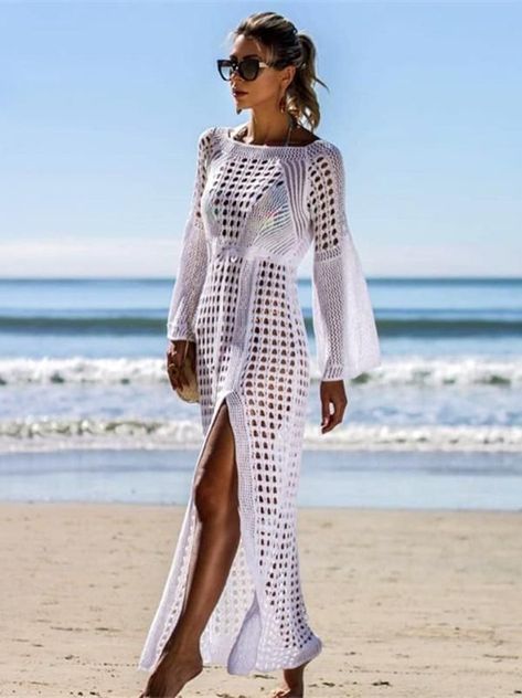 f016e59c7ad8b1d72903bb1aa5720d53desc45789082ri Knit Beach Dress, Beach Pareo, Crochet Cover, Knitted Swimsuit, Beach Bathing Suits, Beach Coverup Dress, Crochet Cover Up, Crochet Tunic, Cover Beachwear