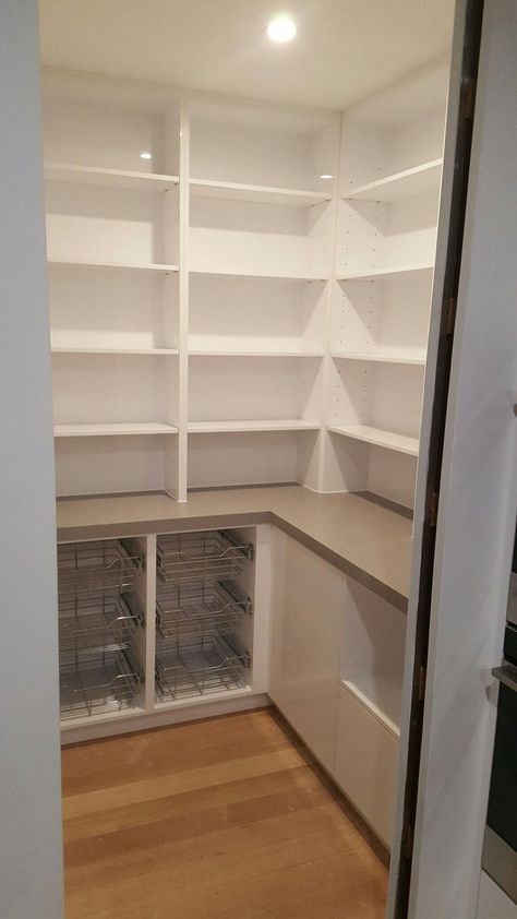 Pin on Home Reno Ideas Small Pantry Renovation Ideas, Creative Pantry Storage Ideas, Small Walk In Pantry Ideas Layout, Tiny Butlers Pantry, Small Pantry Layout, Small Pantry Ideas Closet, Walkin Pantry Layout, Pantry Remodel Small Walk In, Small Pantry Ideas Layout