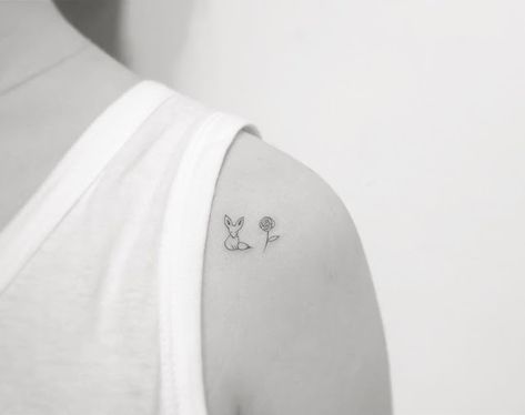 Little Prince Tattoo, Prince Tattoos, Typography Tattoo, Shape Tattoo, Small Girl Tattoos, Delicate Tattoo, Fox Tattoo, Most Popular Tattoos, E Tattoo