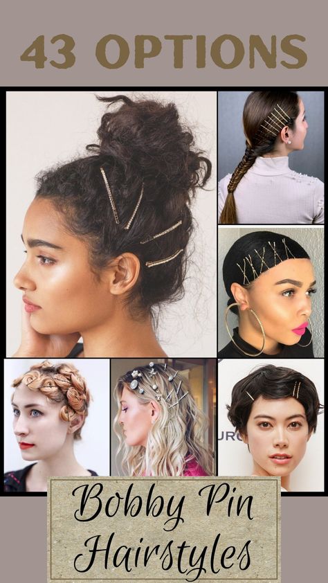 Bobby Pin Hairstyles Decorative Bobby Pin Hairstyles, Pearl Bobby Pins Hairstyle, Accessorized Hairstyles, How To Use Bobby Pins Correctly, Cute Bobby Pin Hairstyles, Bobby Pin Hairstyles For Short Hair, Bobby Pins Hairstyles, Hairstyles With Bobby Pins, Bobby Pin Curls