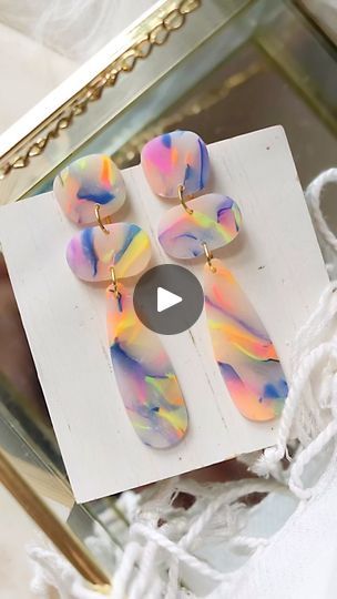 2K views · 81 reactions | Neon Lights Earrings 

Slivered of neon polymer clay in a matte translucent base. 

Dropping Friday September 27th 6pm pst
.
.
.
#shoppetalandposy #polymerclayearrings #howitsmade #clayearrings #vancouverjewelry #vancouverboutique #clayearrings #behindthescenes #neon #neonlights #neonrainbow #fallcollection #shopsmall | Petal & Posy | Kali J & LiTTiE · Yeah I Like It Light Earrings, Neon Rainbow, Clay Ideas, Neon Lights, Ceramic Clay, Fall Collections, Neon Lighting, Polymer Clay Earrings, Clay Earrings