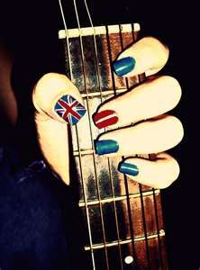 British Nails @Savannah Wyllie British Flag Nails, Union Jack Nails, Kay Core, Def Leppard Concert, Flag Nails, British Invasion, Artificial Nails, Union Jack, Mani Pedi