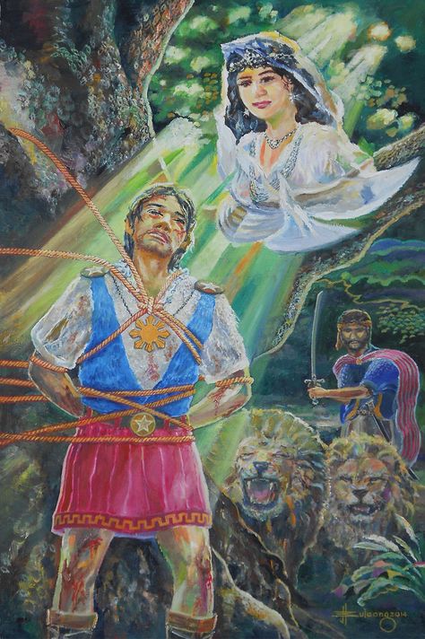 Rays of Hope (Florante at Laura - Philippine Literature) oil on canvas 16" x 24" by JBulaong 2014 Florante At Laura Pictures, Florante At Laura Drawing, Florante At Laura Cover, Florante At Laura Characters Pictures, Florante At Laura Background, Florante At Laura Characters, Florante At Laura, Philippine Literature, Free Printable Invitations Templates