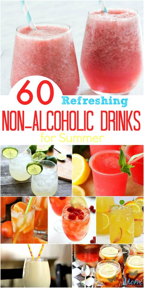 Cool Refreshing Drinks, Best Refreshing Drinks, Summer Virgin Drinks, Summer Food And Drink, Moktail Recipe, Refreshers Recipes, Fancy Non Alcoholic Drinks, Alcoholic Drinks For Summer, Virgin Drink Recipes