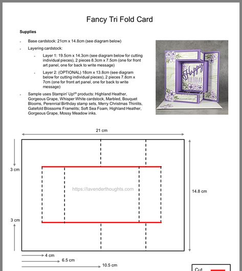 Trifold Shutter Cards, Card Sketches Templates, Fancy Fold Card Tutorials, Tri Fold Cards, Card Making Templates, Gatefold Cards, Card Making Tips, Step Cards, Interactive Cards