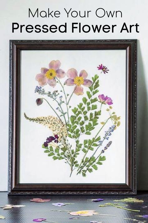 Pressed Flower Art Picture Frames, Dried Flowers Crafts, Pressed Flowers Diy, Flower Petal Art, Pressed Flowers Frame, Dried Flowers Diy, Flower Picture Frames, Pressed Flower Crafts, Fleurs Diy