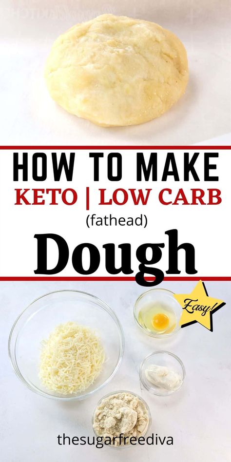 How To Make Keto Fathead Dough, the basic 'bread' dough that can be used in gluten free, keto and low carb diet recipes Fathead Dough Biscuits, Fathead Bread, Keto Fathead Dough, Keto Flatbread, Fathead Dough Recipe, Snacks Dinner, Fat Head Dough, Gluten Free Dough, Fathead Dough