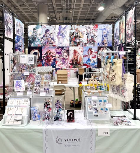 yeu 🫧 (@yeurei) on X Artist Alley Checklist, Artist Alley Display Ideas, Artist Alley Display, Artist Alley Booth, Alley Ideas, Art Fair Booth, Fair Booth, Merch Ideas, Artist Alley