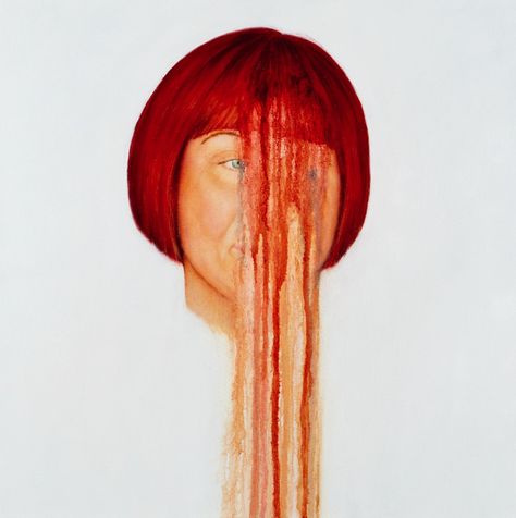 Brian Donnelly Brian Donnelly, Distortion Photography, Distortion Art, Diy Dye, Underground Art, Juxtapoz Magazine, Yellow Painting, Portrait Artist, Portrait Painting