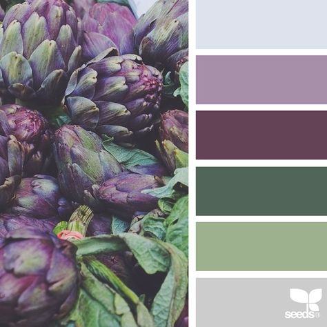 Desain Editorial, Palette Design, Nature Color Palette, Color Palate, Design Seeds, Color Palette Design, Paint Palette, Purple And Green, Colour Schemes