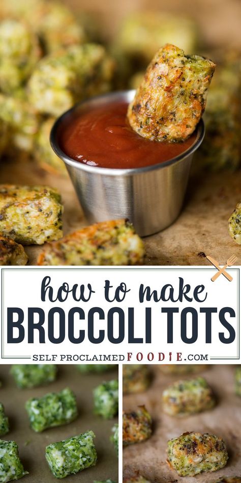 Broccoli Tots For Babies, Broccoli Tots Recipes, Low Carb Appetizer, Broccoli Tots, Broccoli Bites, Baked Recipe, How To Make Broccoli, Medicine Tips, Soup Appetizers