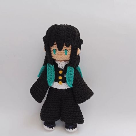 Muichiro Crochet, Demon Slayer Crochet Patterns Free, Demon Slayer Crochet, Monster High Costume, Crochet Turtle, Diy Clothes Life Hacks, Anime Dolls, Crochet Lovers, Crochet Jacket