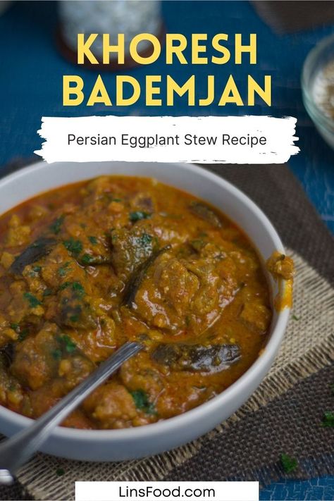 Bademjan Recipe, Khoresh Bademjan, Persian Eggplant, Eggplant Stew, Tender Meat, Persian Cuisine, Taco Soup Recipe, Chilli Recipes, Best Soup Recipes