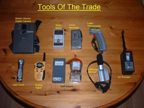 Paranormal Equipment1 Ghost Hunter Oc, Paranormal Investigation Equipment, Cryptid Hunting, Ghost Hunting Tools, Cryptid Hunter, Cryptidcore Aesthetic, Paranormal Aesthetic, Paranormal Equipment, Ghost Hunting Equipment